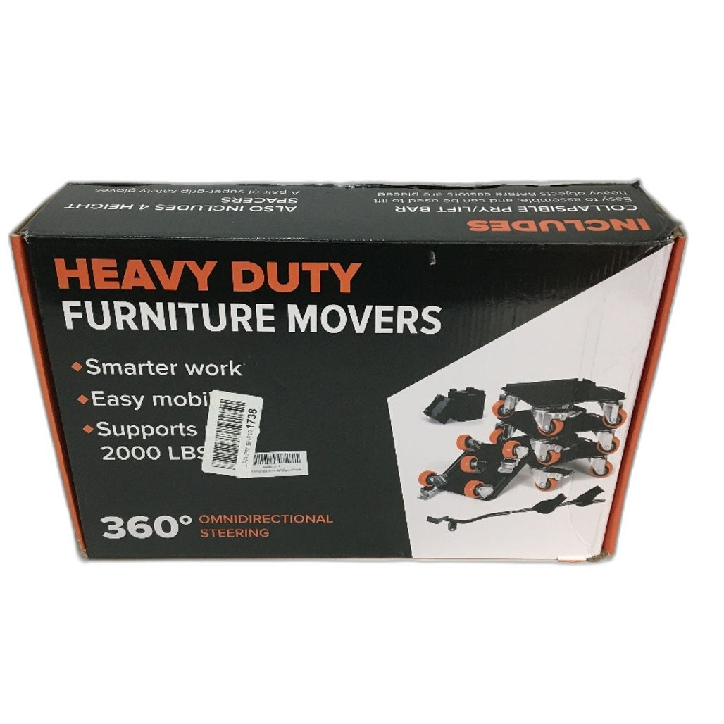 2000lbs Support 360 Omnidirectional Steering Heavy Duty Furniture Movers NEW