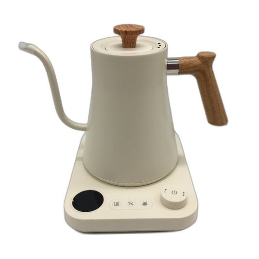 KT90Pro 0.9L 1200W 220-240V Electric Gooseneck Kettle in Cream White NEW
