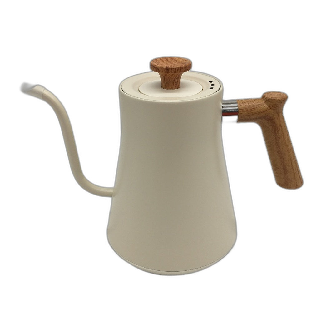 KT90Pro 0.9L 1200W 220-240V Electric Gooseneck Kettle in Cream White NEW