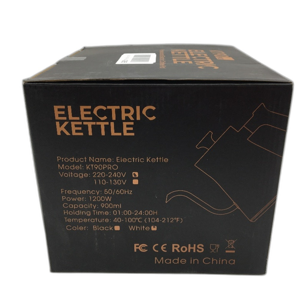KT90Pro 0.9L 1200W 220-240V Electric Gooseneck Kettle in Cream White NEW