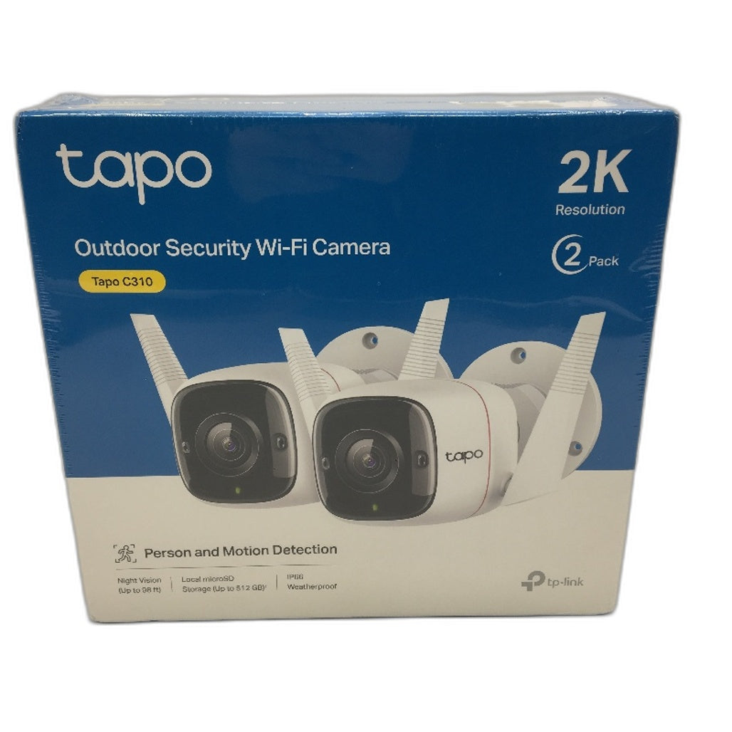 TP-LINK Tapo C310 2 Pack 2K Resolution  AI Outdoor Security Cameras EU Ver NEW