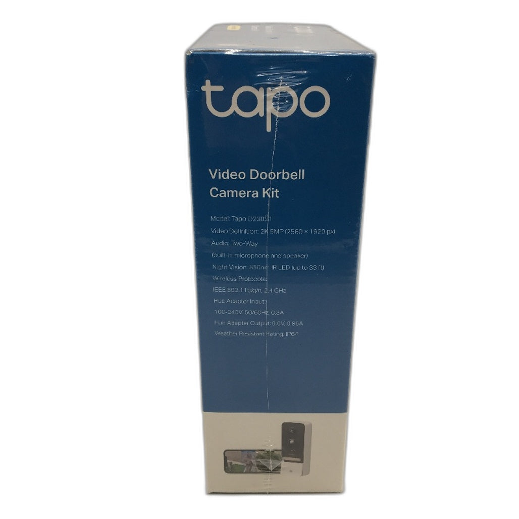 TP-LINK Tapo D230S1 2K 5MP Two Way Wireless Smart Doorbell with Hub US Ver NEW