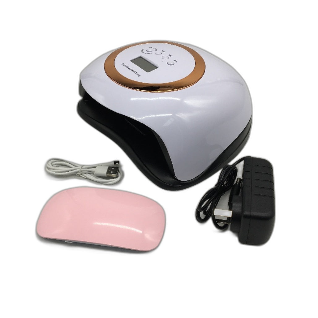 YESDEX BLUEQUE V1 168W 42 LED Professional Nail Curing Lamp White Gold NEW