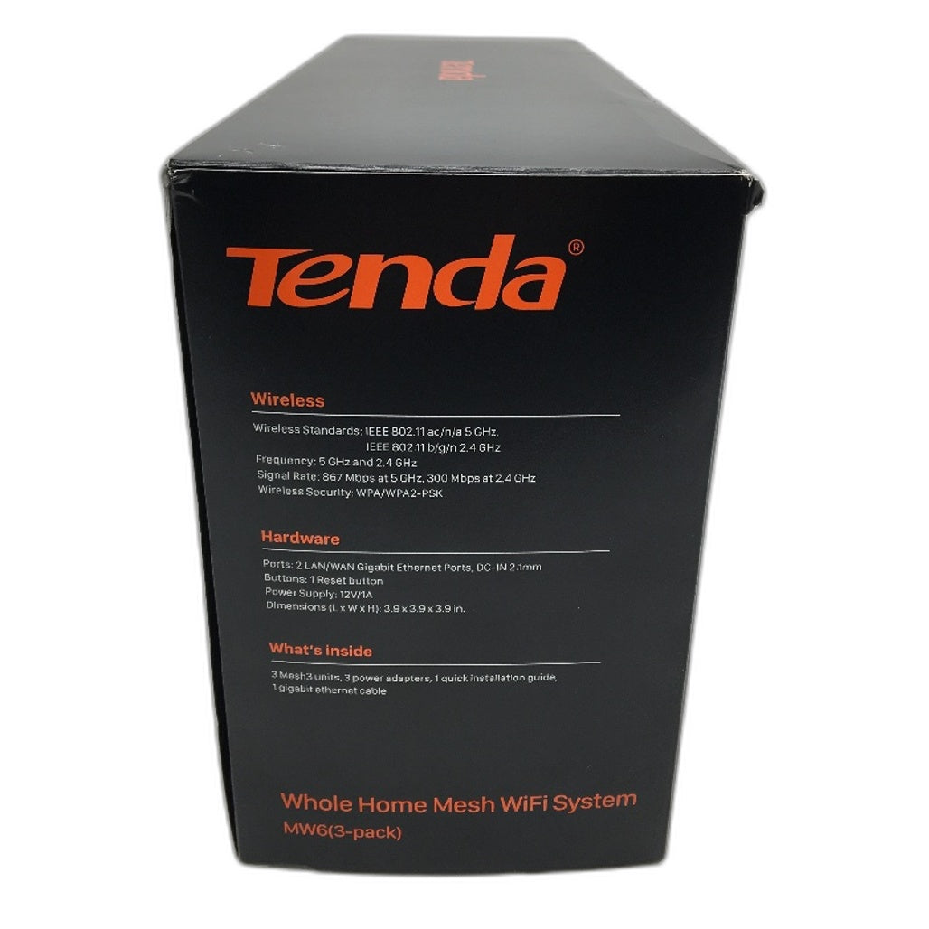 Tenda Nova MW6 3 Pack 500m2 Coverage Whole Home Mesh WiFi System DEMO