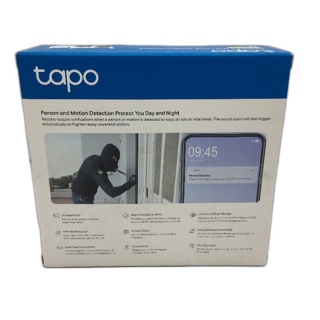 TP-LINK Tapo C310 2 Pack 2K Resolution  AI Outdoor Security Cameras UK Ver DEMO