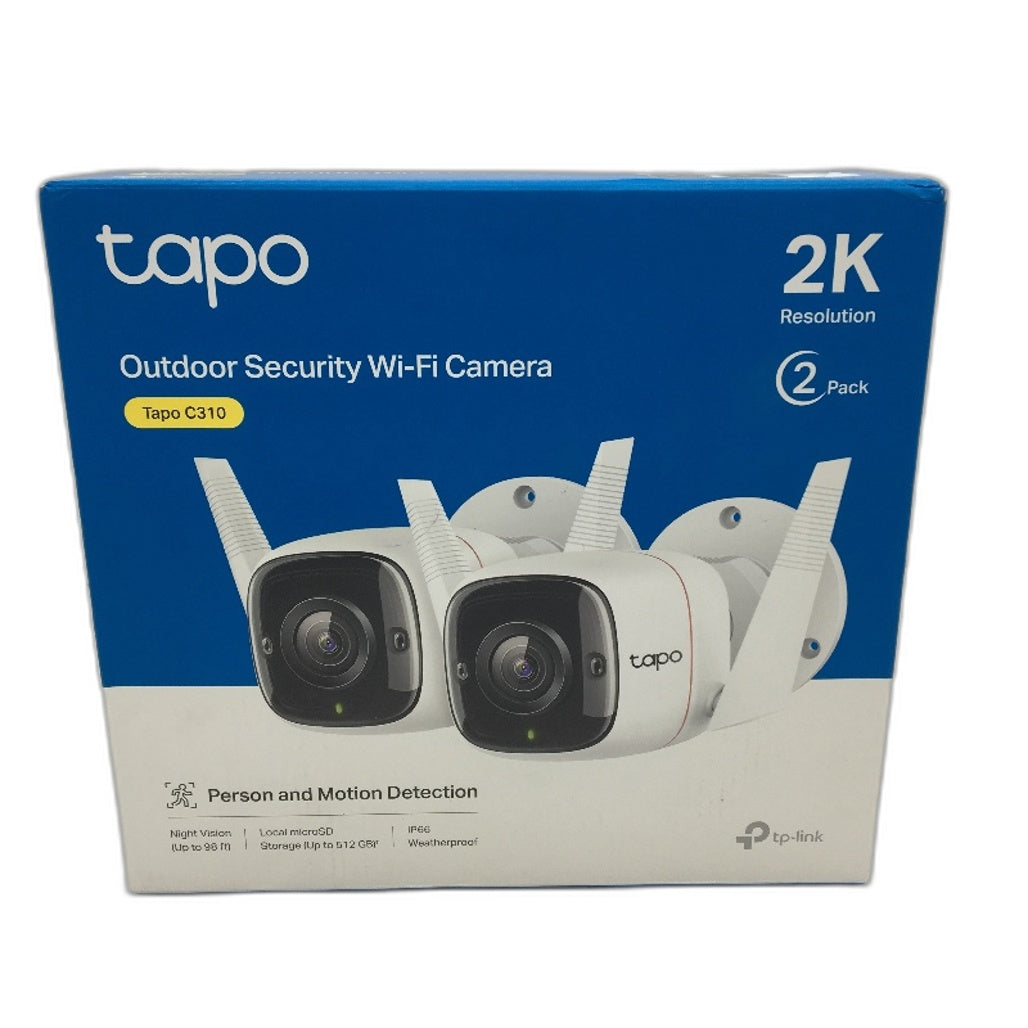 TP-LINK Tapo C310 2 Pack 2K Resolution  AI Outdoor Security Cameras UK Ver DEMO