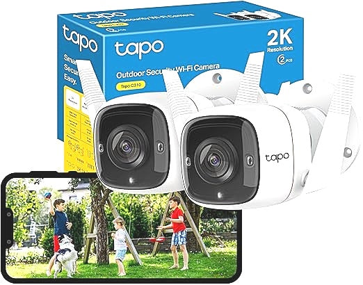 TP-LINK Tapo C310 2 Pack 2K Resolution  AI Outdoor Security Cameras EU Ver DEMO