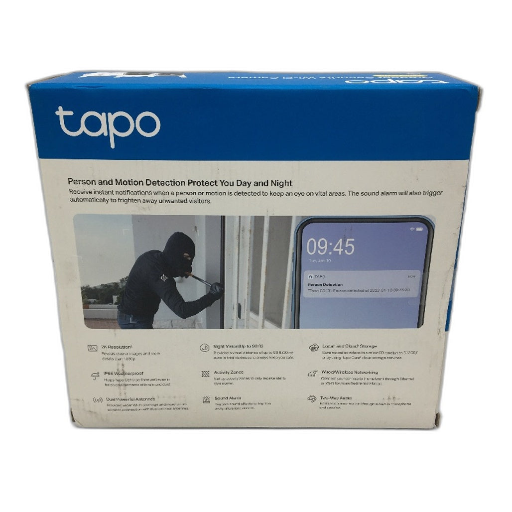 TP-LINK Tapo C310 2 Pack 2K Resolution  AI Outdoor Security Cameras EU Ver DEMO