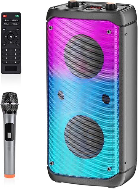 TAMPROAD Q55 80W RGB Wireless Deep Bass Portable Outdoor Party Speakers DEMO