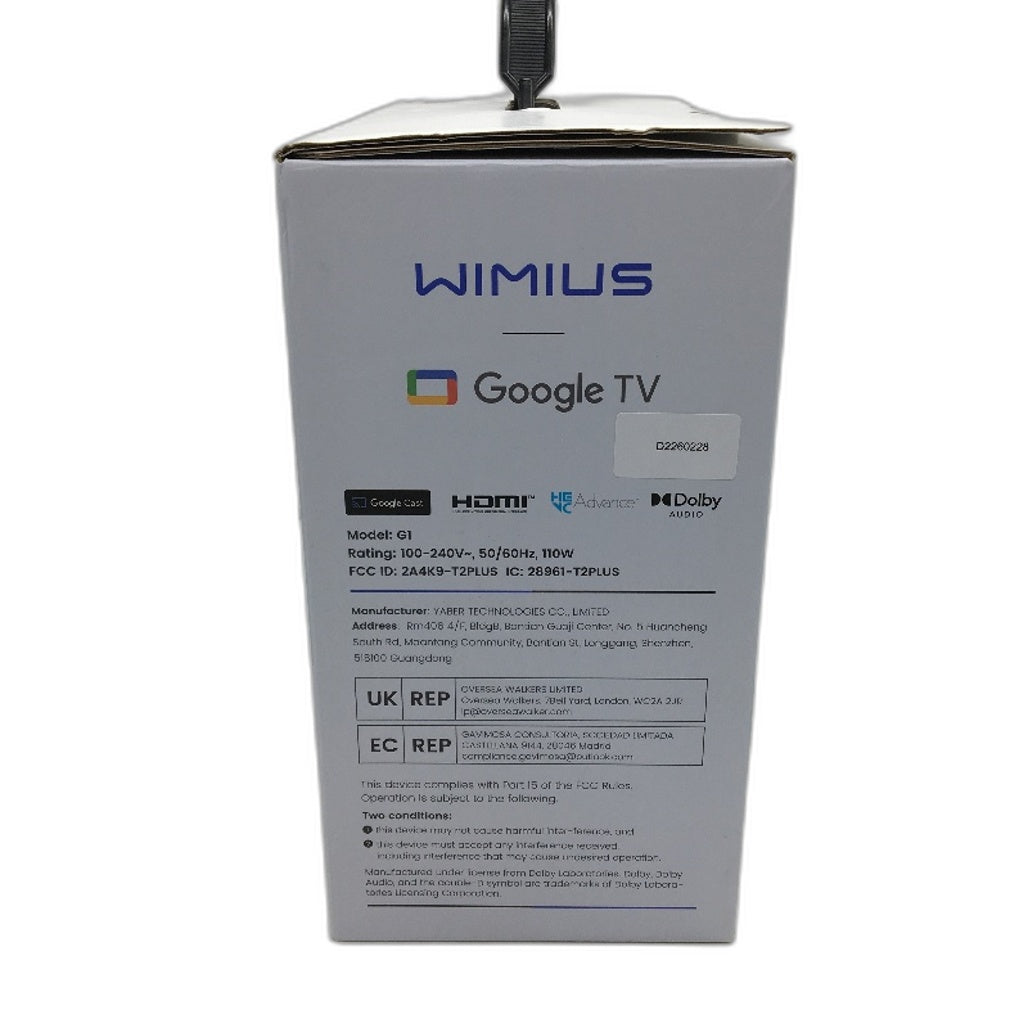 Wimius G1 Google TV Dolby Audio HDR10 Home Theater Video Projector DEMO