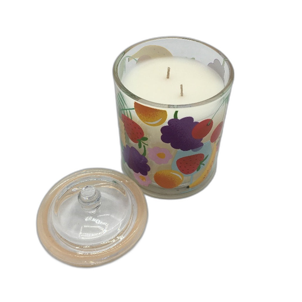Glasshouse Fragrances Fruity Fiesta Pomegranate & Strawberries 380g Candle NEW