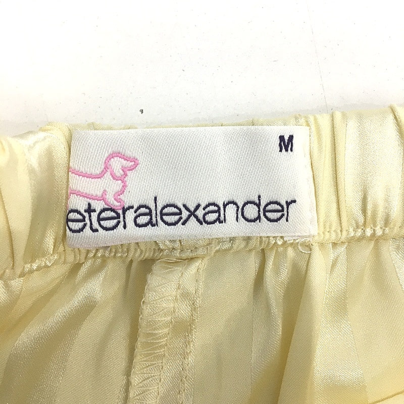 Peter Alexander Butter Striped Satin Silky Pyjama Shorts Ladies Size Medium NEW