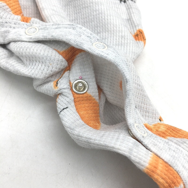 Peter Alexander Penny Pattern Grey Logo Onesie Baby Size 3-6 Months NEW