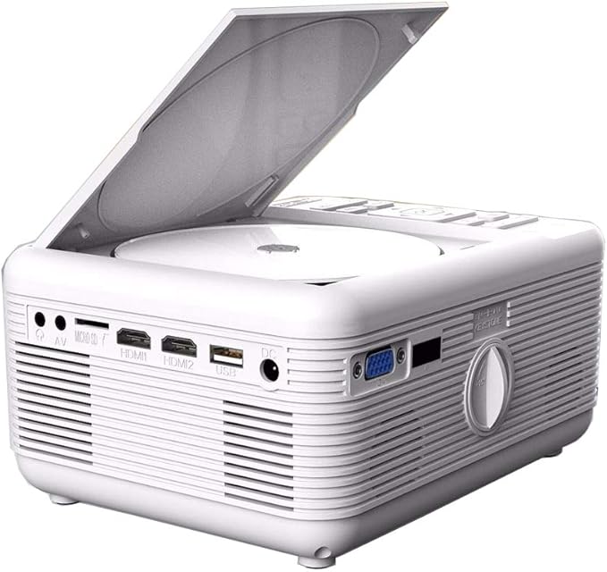 Tomate MTM-7010 700 Lumens 480p LED DVD Player Home Video Projector DEMO