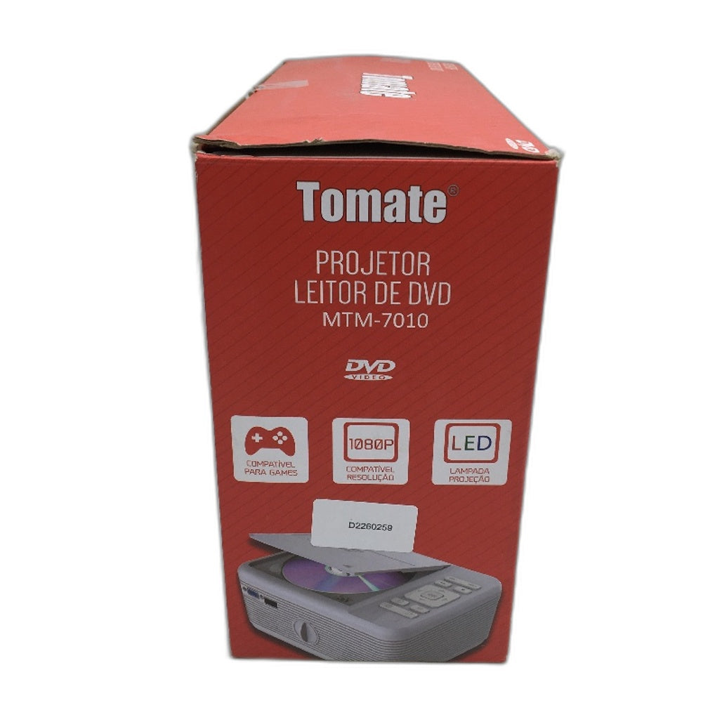 Tomate MTM-7010 700 Lumens 480p LED DVD Player Home Video Projector DEMO