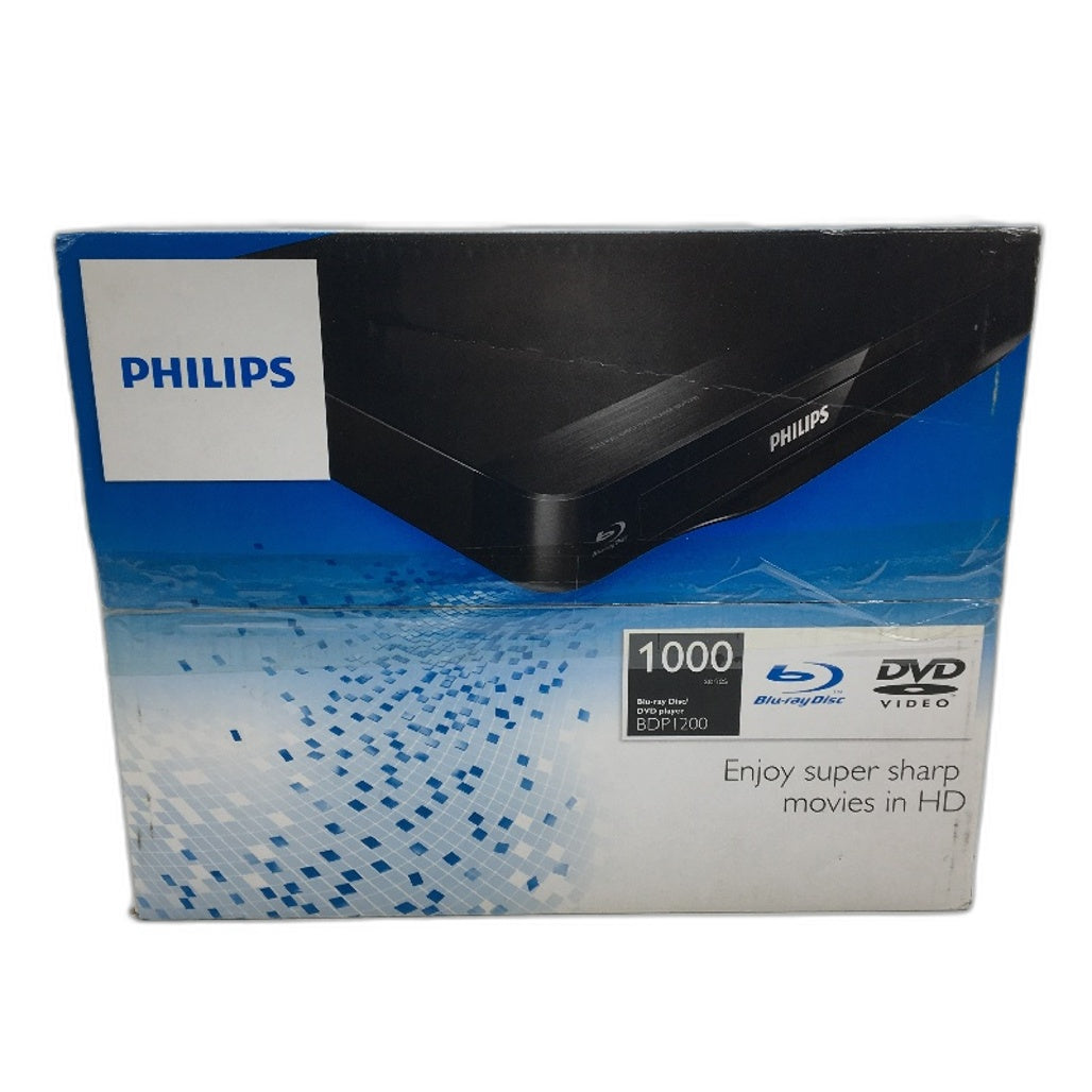 Philips 1000 Series BDP1200 1080p Full HD Blu-Ray Disc DVD Player NEW