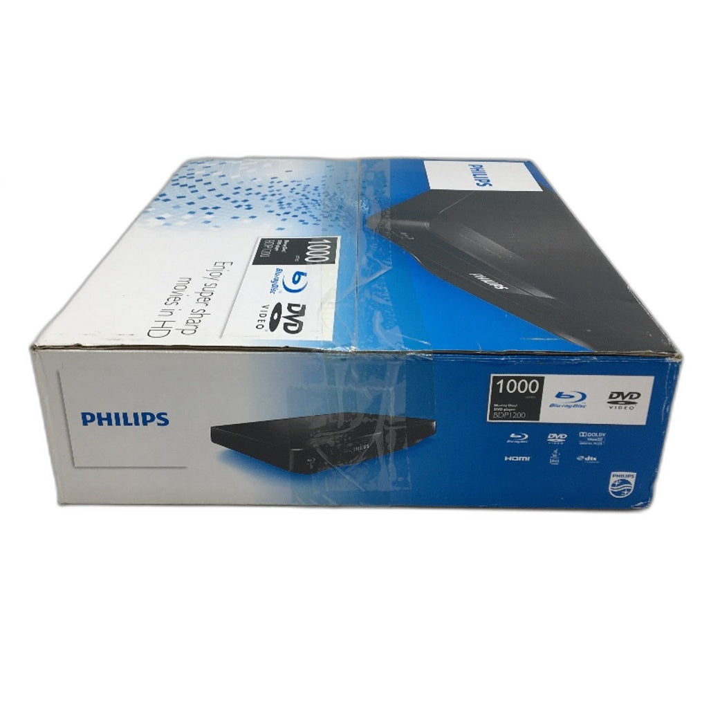 Philips 1000 Series BDP1200 1080p Full HD Blu-Ray Disc DVD Player NEW