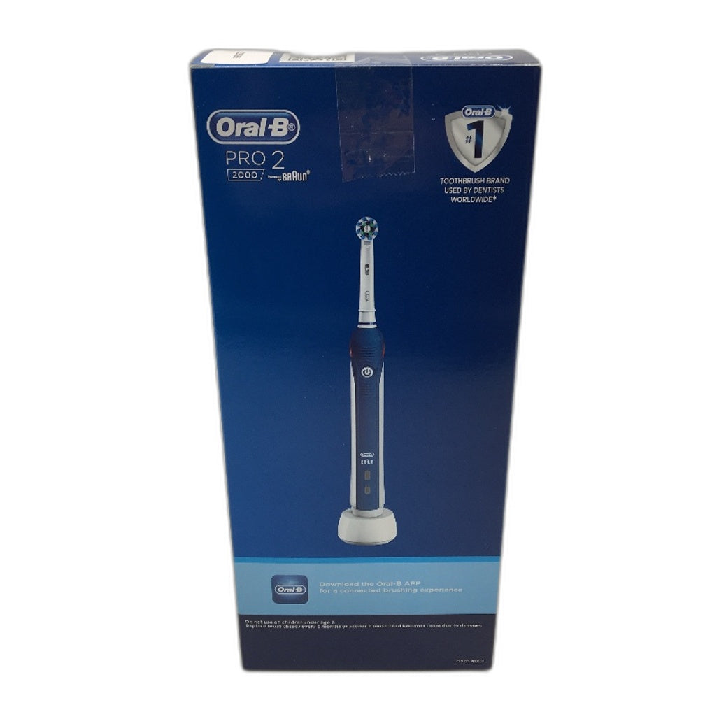 Braun Oral-B Pro 2000 Dark Blue Grip Handle Electric Rechargable Toothbrush NEW