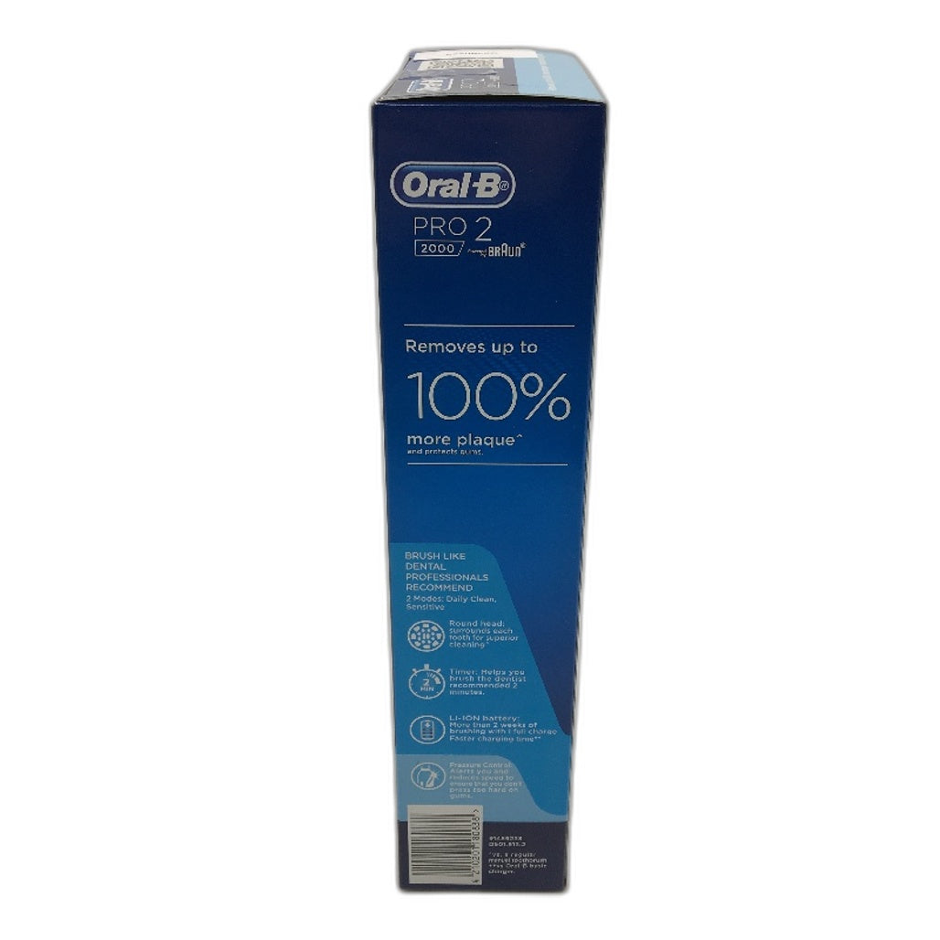 Braun Oral-B Pro 2000 Dark Blue Grip Handle Electric Rechargable Toothbrush NEW