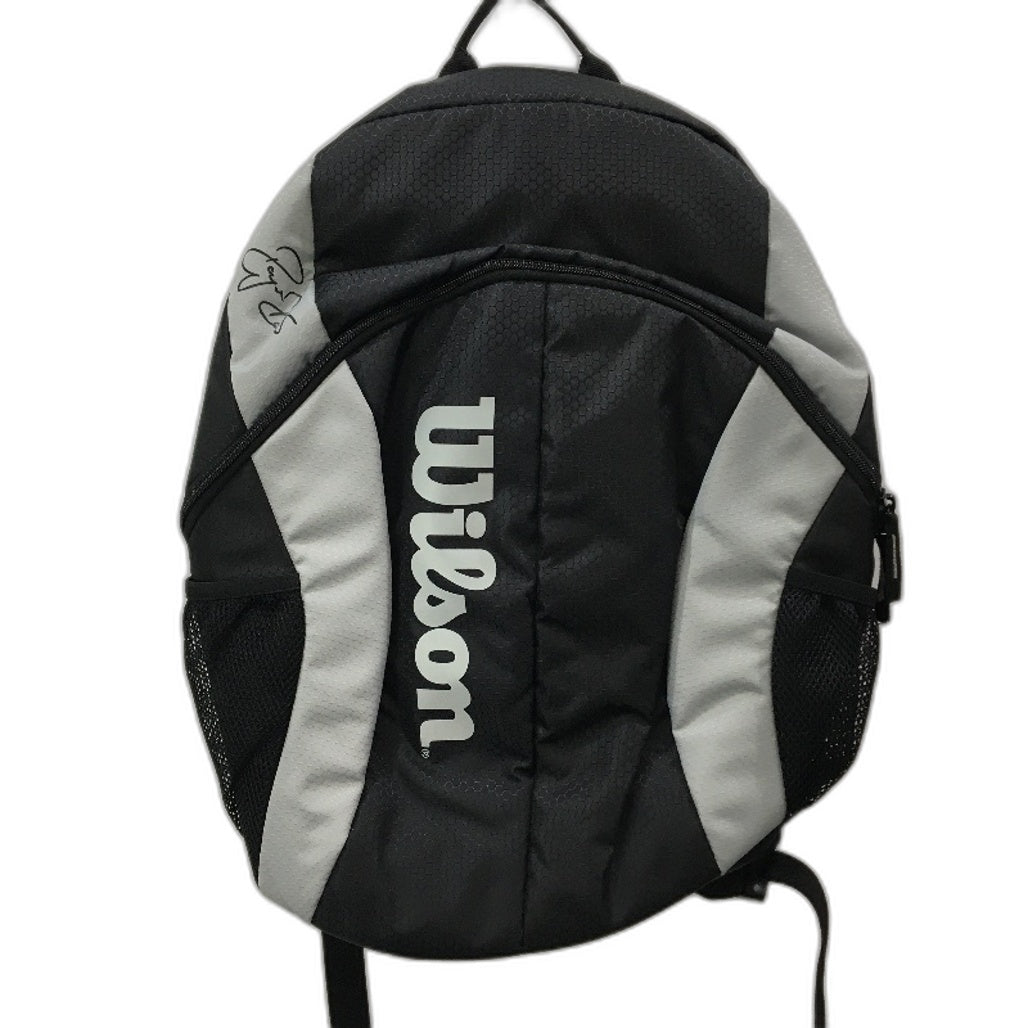 Wilson RF Team Roger Federer 2 Racket Tennis Backpack Black Grey NEW
