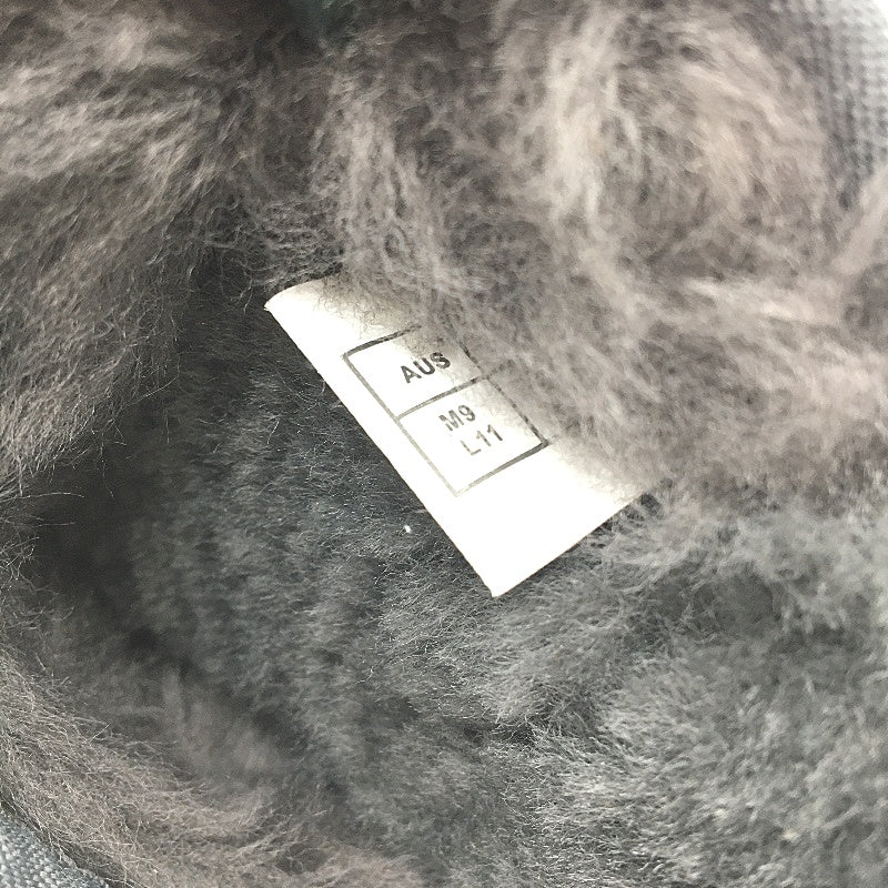 UGG Oz Double Face Sheepskin Grey Scuff Slippers Unisex Size EU42 M9 L11 NEW
