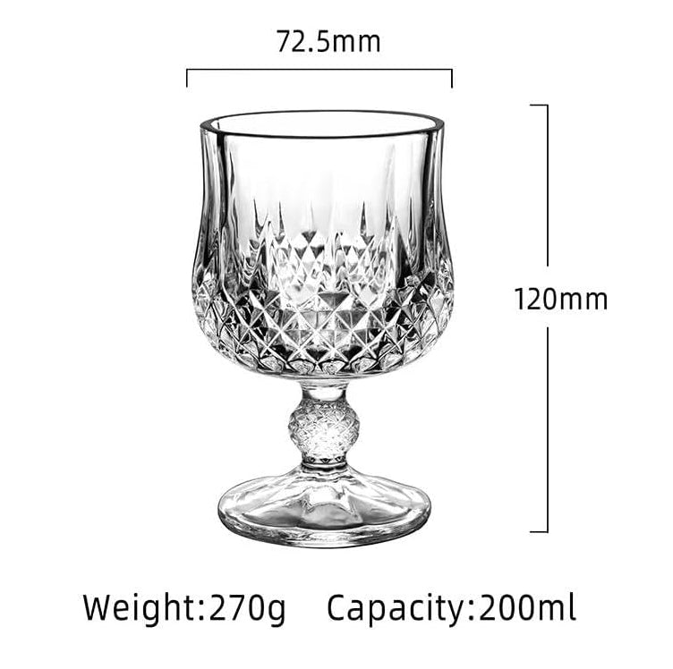 Trendy Mart Trangle Whiskey Decanter Set With 6 Crystal Glass Goblets