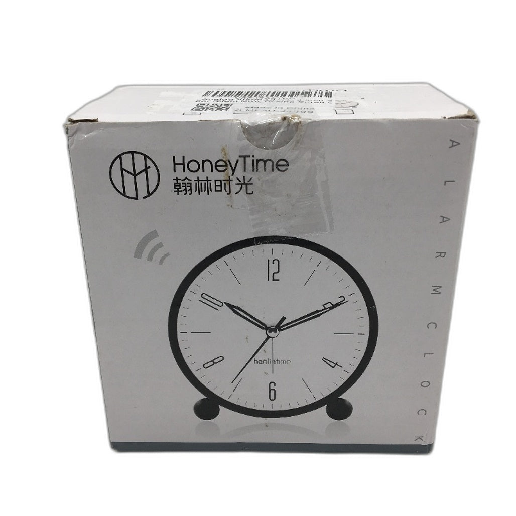 HoneyTime Analog Alarm Clock 4 Inch Super Silent Non-Ticking Small Bedside Clock