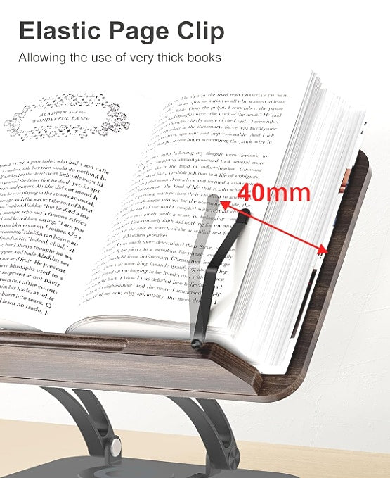 Tounee Book Stand  Adjustable Book Holder Rotating Swivel Base Foldable RS03