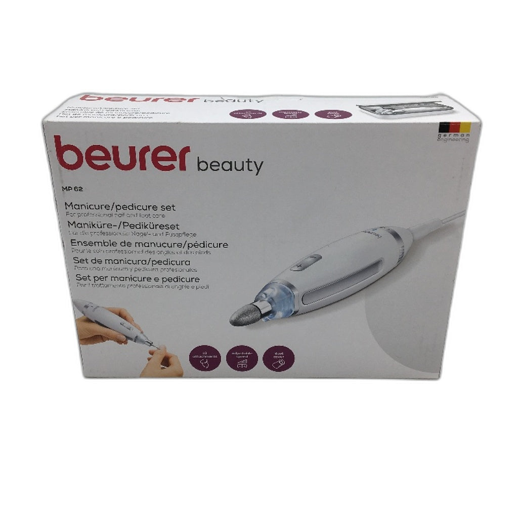 Beurer Beauty MP62 Electric Nail Drill Manicure & Pedicure Set Nail Buffer File