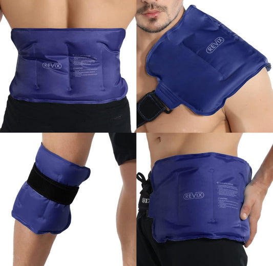 Revix Ice Pack For Injuries REX117 Reusable Gel Cold Pack Soft Lining Compress