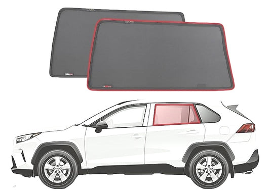 SnapShades Genuine Car Rear Window Shades For Toyota RAV4 5th Gen