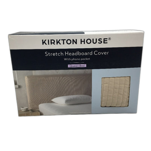 Kirkton House Gold Stretchy Silky Lined Headboard Cover QUEEN