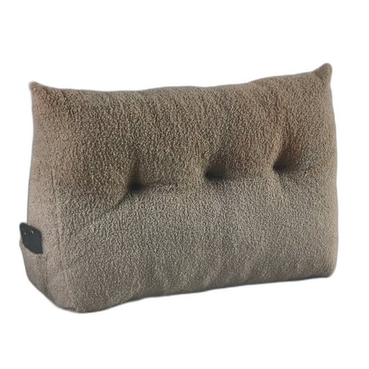 Kirkton House Fluffy Beige Wedge Backrest Cushion Firm Support Pillow