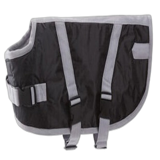 Petplay Black Dog Jacket Warm Weatherproof Large Cosy Tear Resistant Doggy Coat