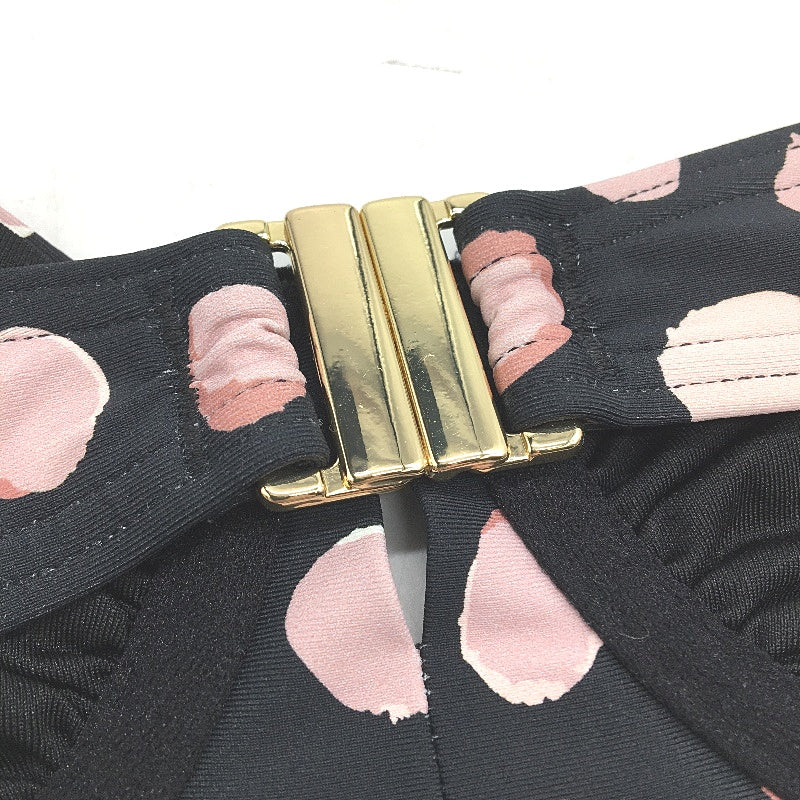 Myer Black & Pink Spotted Underwire Strap Swim Bikini Top Ladies Size 10