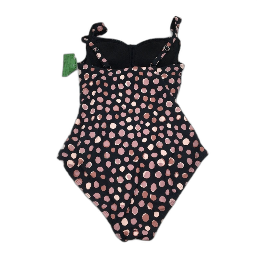 Regatta Black & Pink Spotted Padded One Piece Swimsuit Ladies Size 10