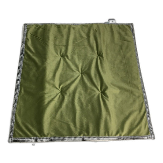 Kirkton House 2 Pack Velvet Linen-Look Olive Green Square Sofa Pad 70cm x 70cm