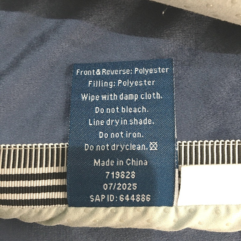 Kirkton House 3 Pack Velvet Linen-Look Navy Blue Square Sofa Pad 70cm x 70cm