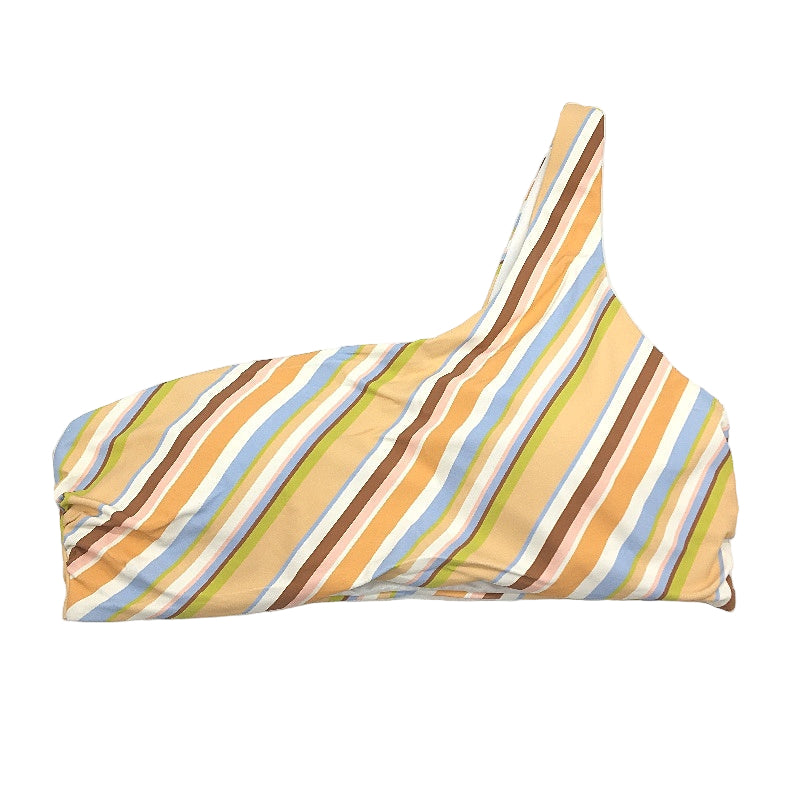Myer Multicoloured Striped One-Shoulder Padded Bikini Top Ladies Size 10
