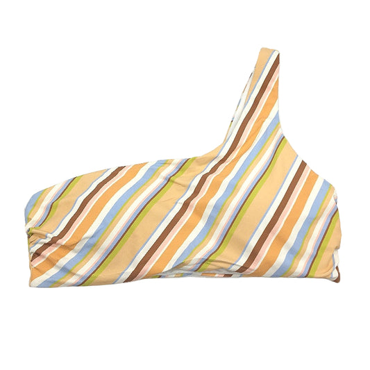 Myer Multicoloured Striped One-Shoulder Padded Bikini Top Ladies Size 10