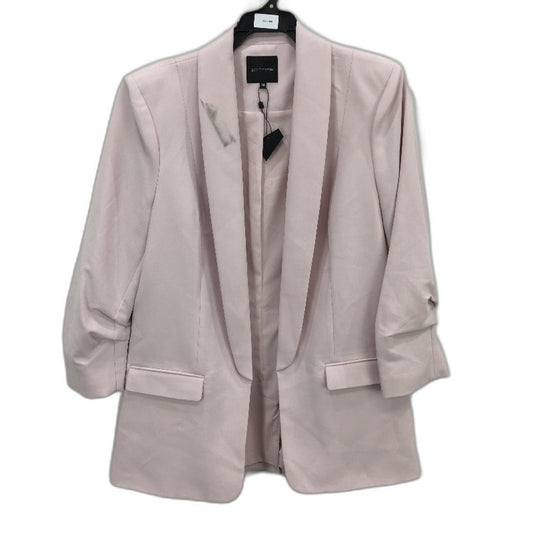Portmans Rosie Pink Mi Armour Ruched 3/4 Sleeve Lightweight Blazer Size 14 NEW