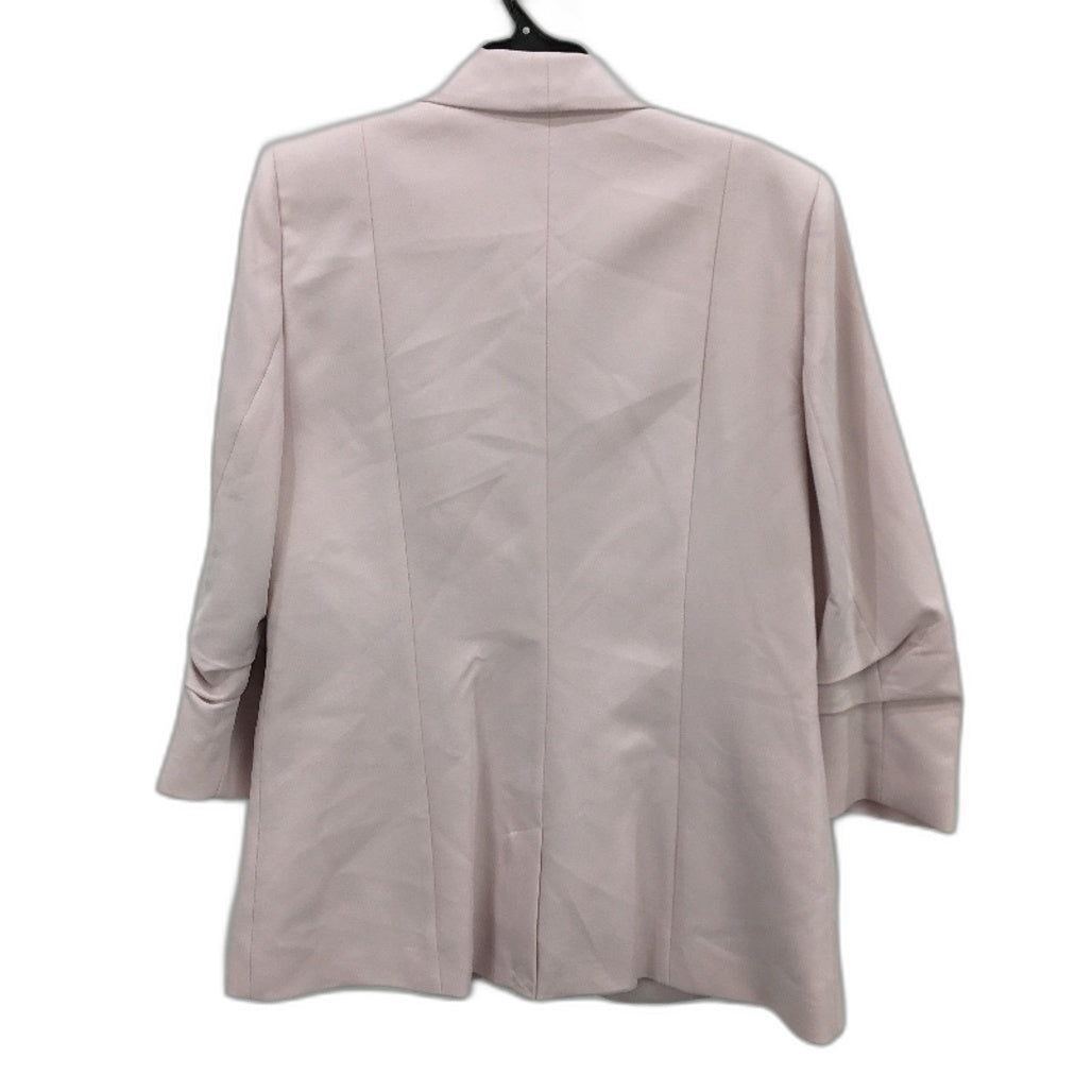 Portmans Rosie Pink Mi Armour Ruched 3/4 Sleeve Lightweight Blazer Size 14 NEW