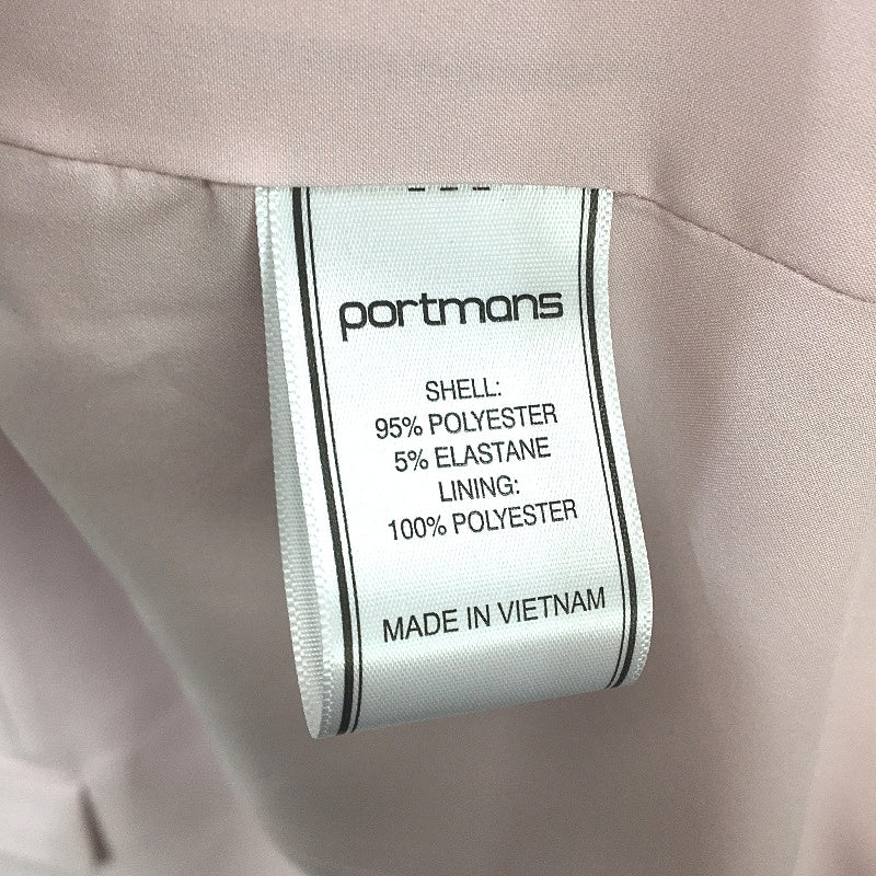 Portmans Mi Armour Bright White Ruched 3/4 Sleeve Lightweight Blazer Size 14 NEW