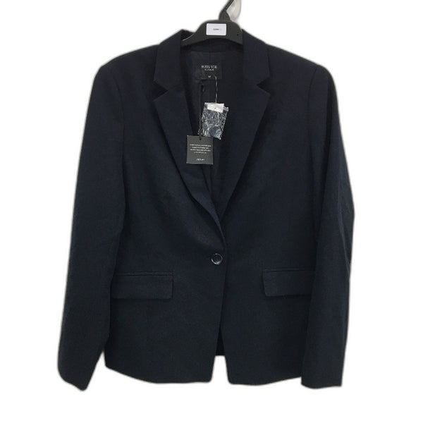 Jacqui E Suits You Black Button Up Lightweight Blazer Ladies Size 14 NEW