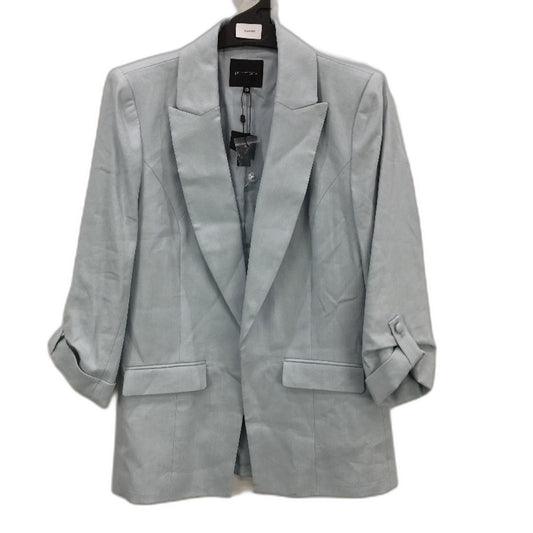 Portmans Skyway Blue Rolled Up Sleeve Linen Blend Blazer Ladies Size 10 NEW