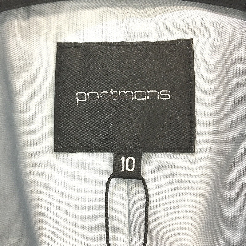 Portmans Skyway Blue Rolled Up Sleeve Linen Blend Blazer Ladies Size 10 NEW