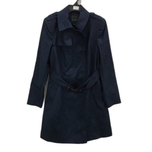 Portmans Baltic Sea Navy Blue Double Breasted Trench Coat Ladies Size 12 NEW