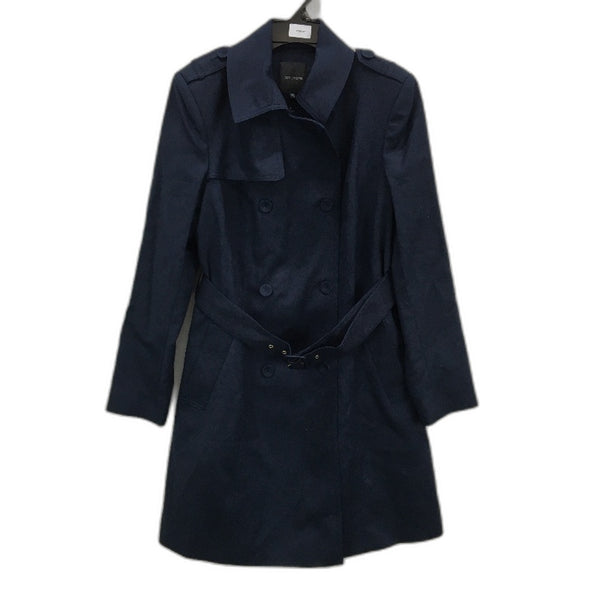 Portmans Baltic Sea Navy Blue Double Breasted Trench Coat Ladies Size 12 NEW