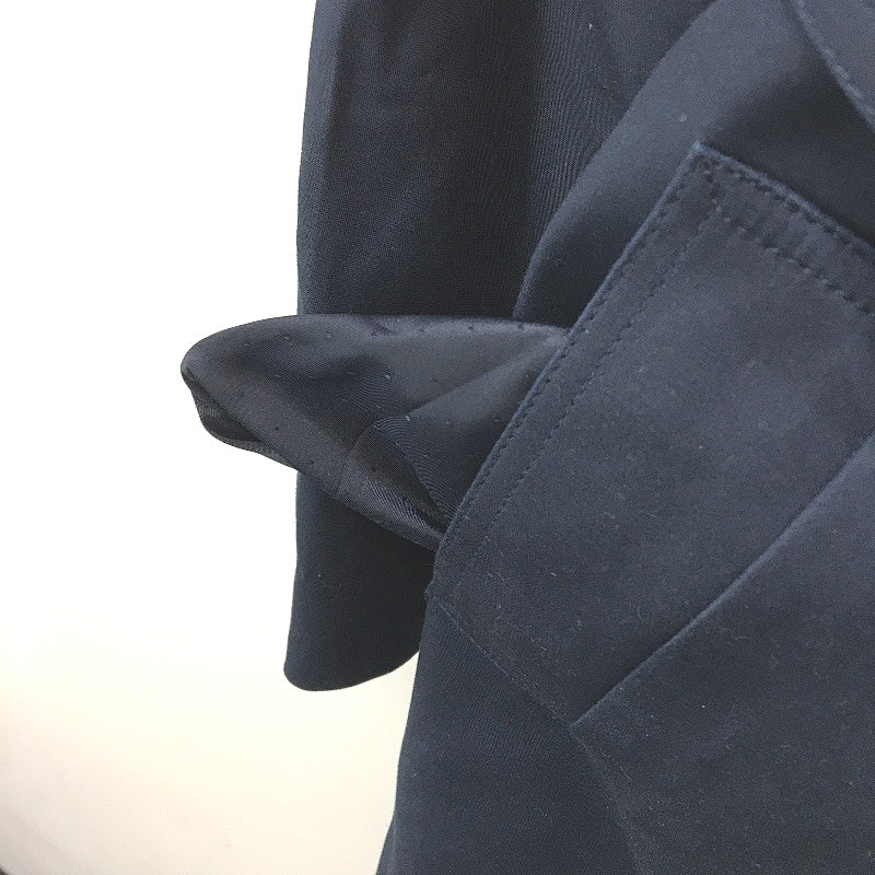 Portmans Baltic Sea Navy Blue Double Breasted Trench Coat Ladies Size 12 NEW