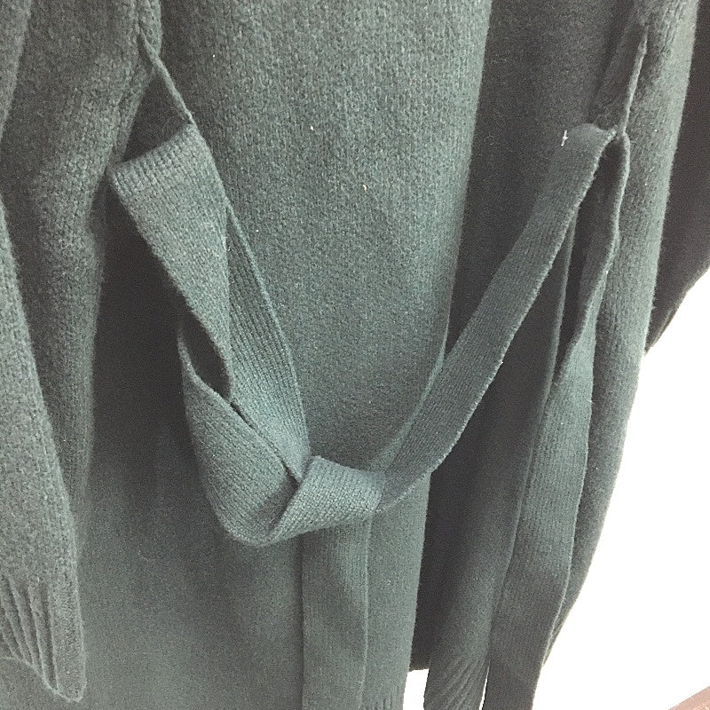 Just Jeans Forest Green Knitted Long Line Belted Jacket Ladies Size 18 NEW